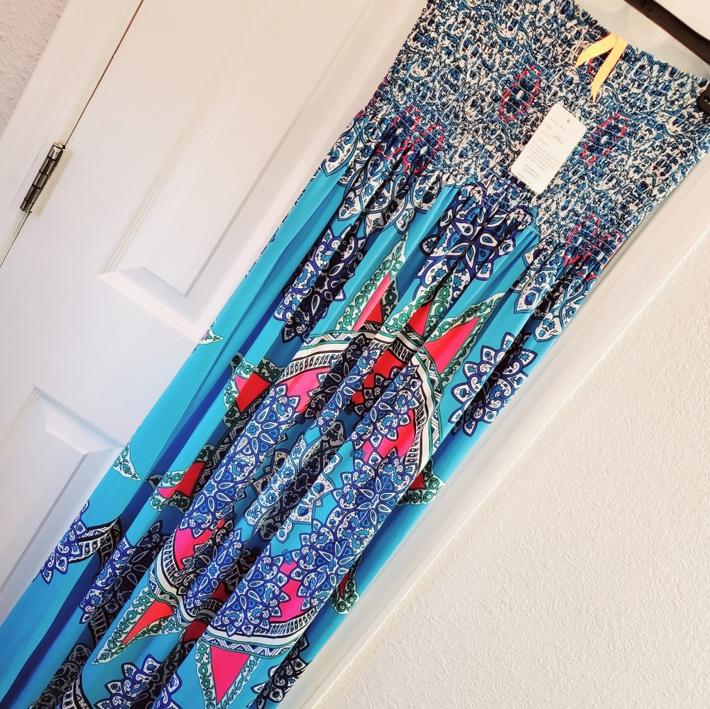 Vintage Bohemian Mandela Maxi Dress